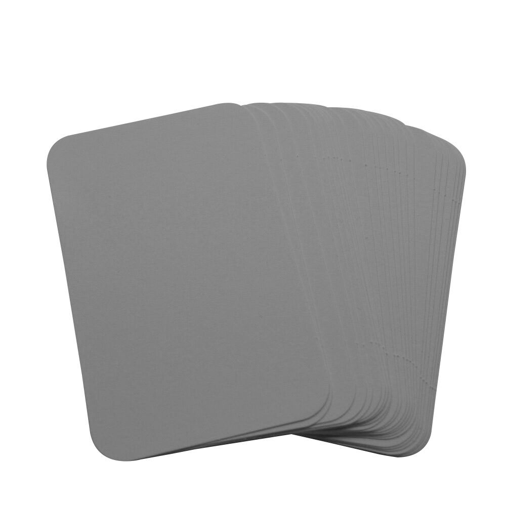 50 x White Rounded Corner Blank Business Cards – 250gsm – Stamp, Write or Print