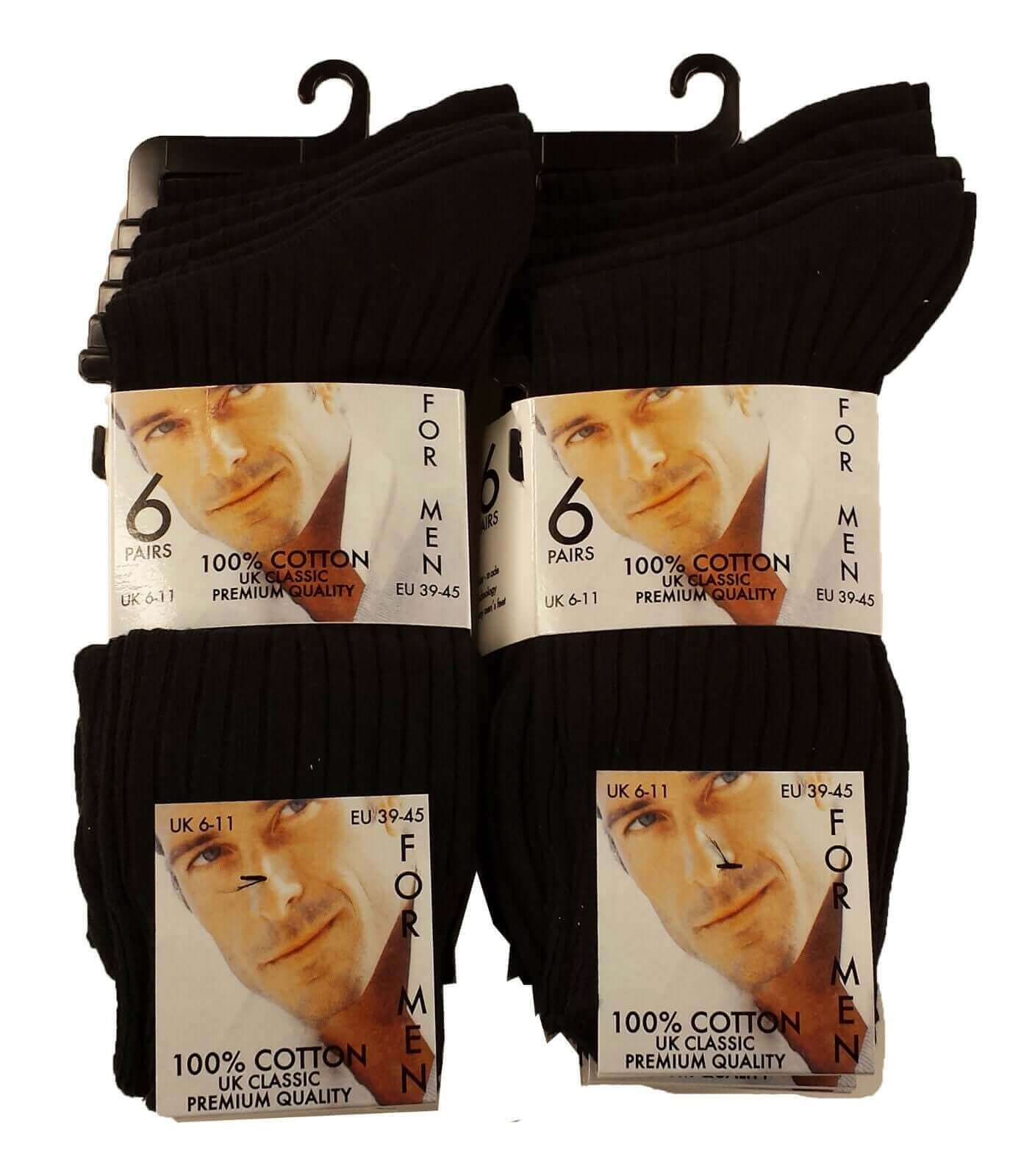 12 Pairs Men's 100% Cotton Moisture-Wicking Antibacterial Dress Work Socks Assorted Brown Black Comfortable All Day Wear Sustainable by Sock Stack