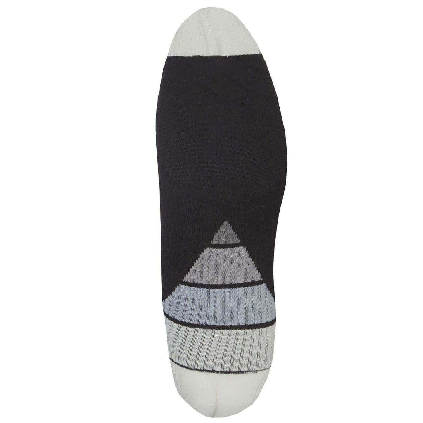 2 Pack Men's Long Compression Socks for Running and Training Breathable Anti-Crimp Design with Arch Brace Support Ideal for Sports and Recovery Black Assorted Toe Styles by Sock Stack