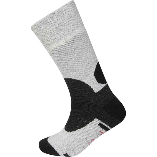 3 Pack Men's Wool Hiking Socks Reinforced Heel Toe Cushioned Arch Support Thermal Boot Socks Sizes UK 6-11 EU 39-45 Grey Black by Sock Stack