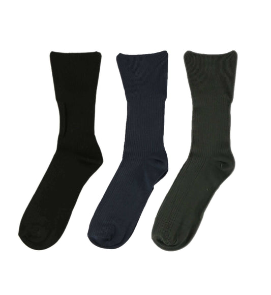 6 Pairs Men's Bamboo Diabetic Comfort Socks Moisture-Wicking Antibacterial Hypoallergenic Extra Wide Sustainable by Sock Stack