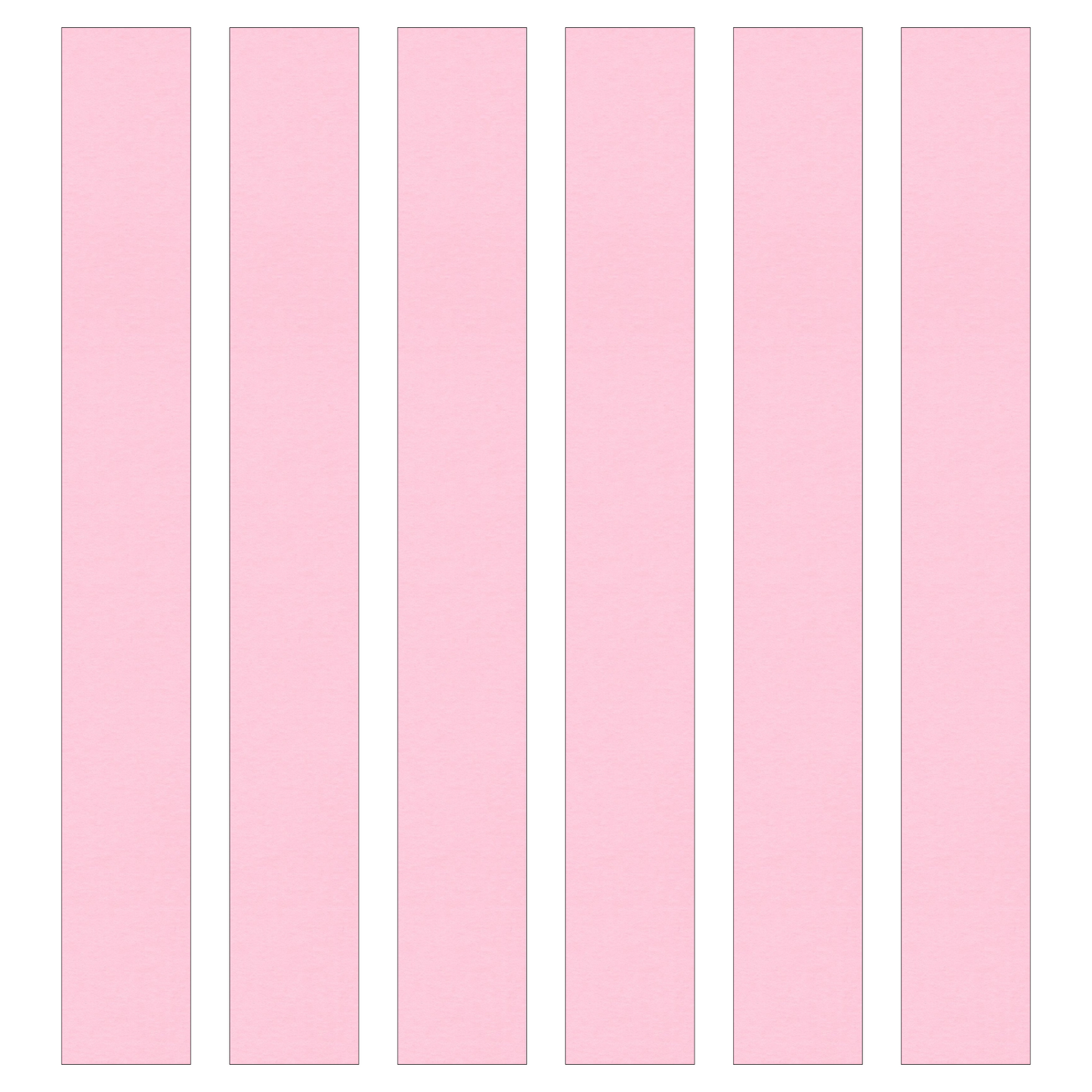 Light Pink Paper Chain Card Strips. 5 Meter / 16 Feet Long. Wedding Party Decor