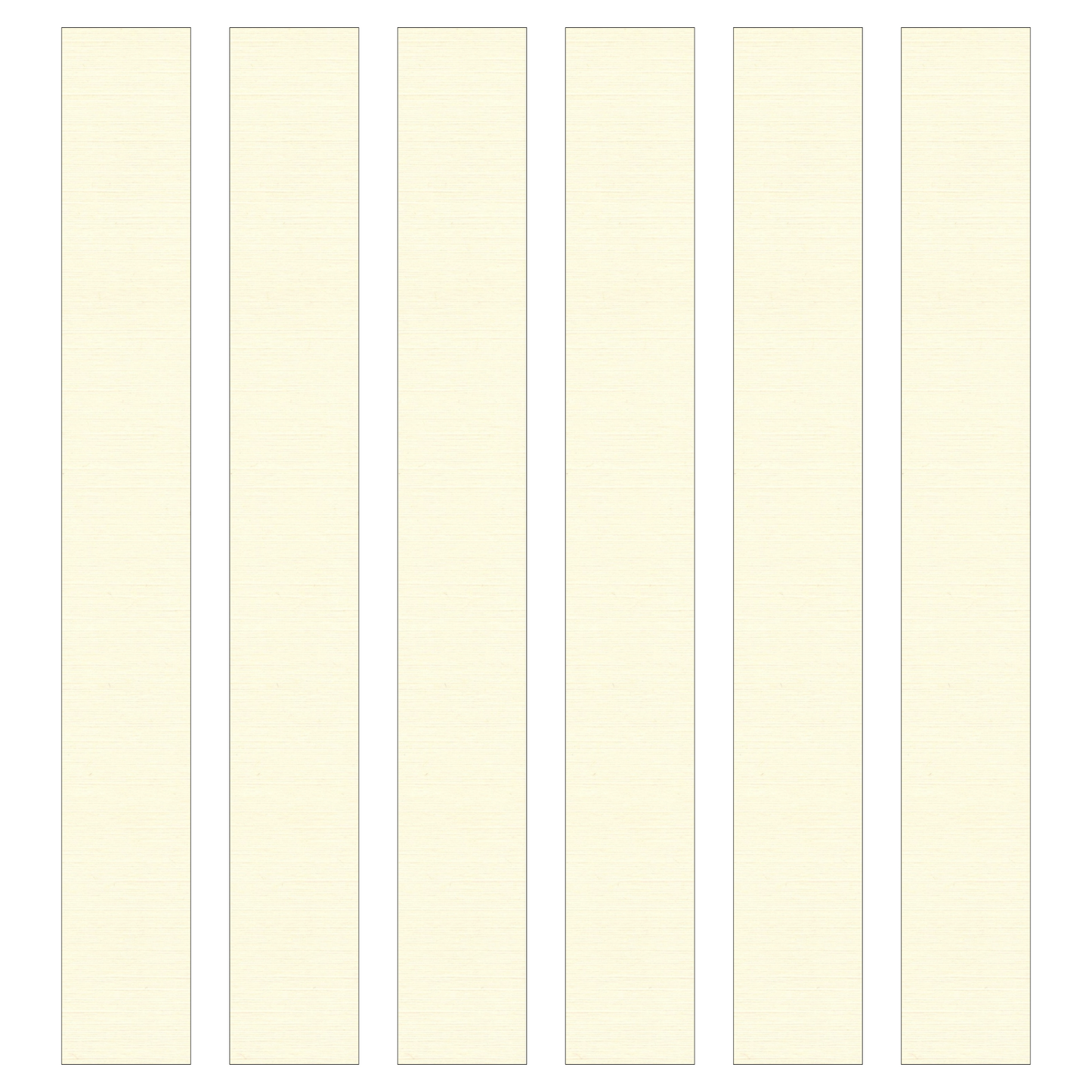 Linen Ivory Paper Chain Card Strips. 5 Meter / 16 Feet Long. Wedding Party Decor