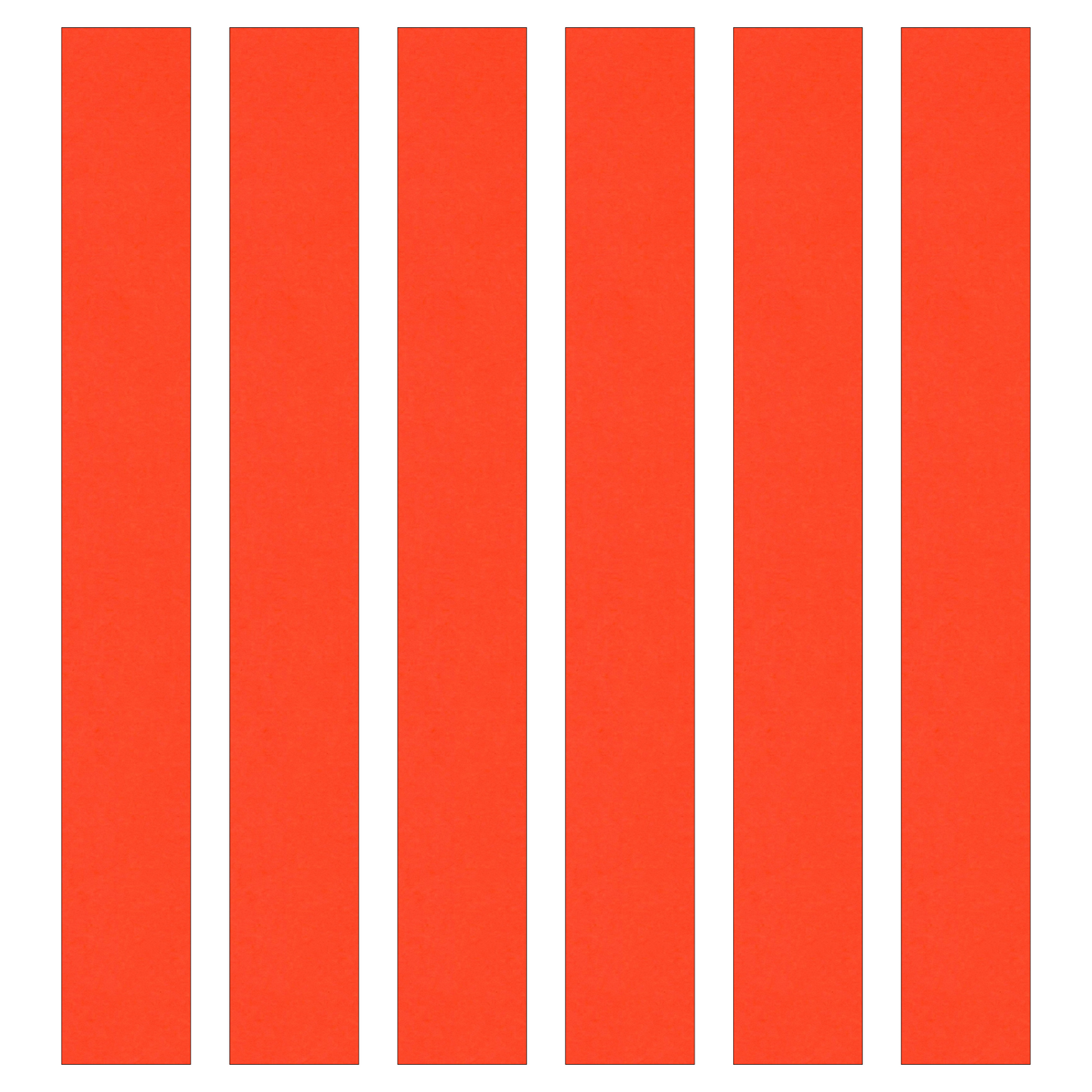 Orange Paper Chain Card Strips. 5 Meter / 16 Feet Long. Wedding Party Decor