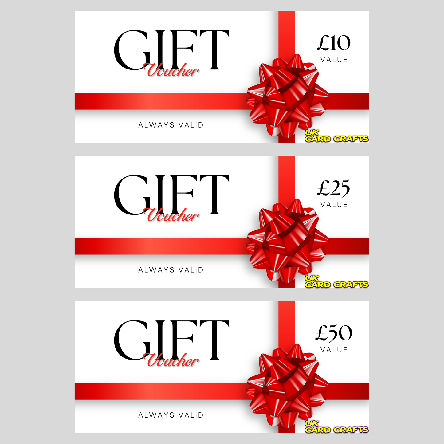 UK Card Crafts Gift Card Vouchers – The Perfect Gift for Crafters!