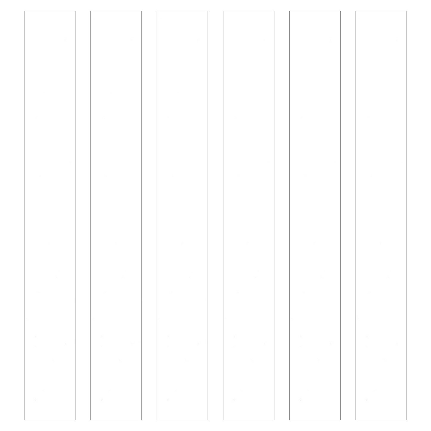 White Paper Chain Card Strips. 5 Meter / 16 Feet Long. Wedding Party Decor