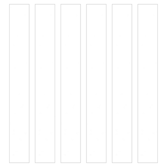 White Paper Chain Card Strips. 5 Meter / 16 Feet Long. Wedding Party Decor