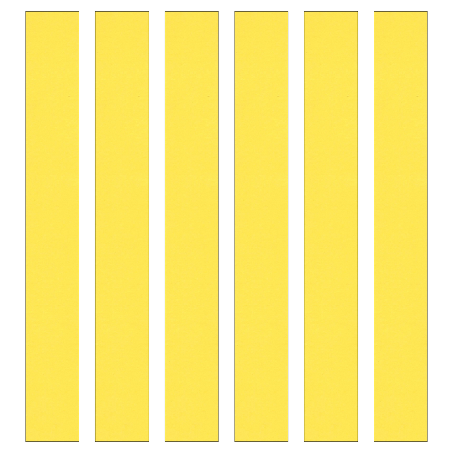 Yellow Paper Chain Card Strips. 5 Meter / 16 Feet Long. Wedding Party Decor