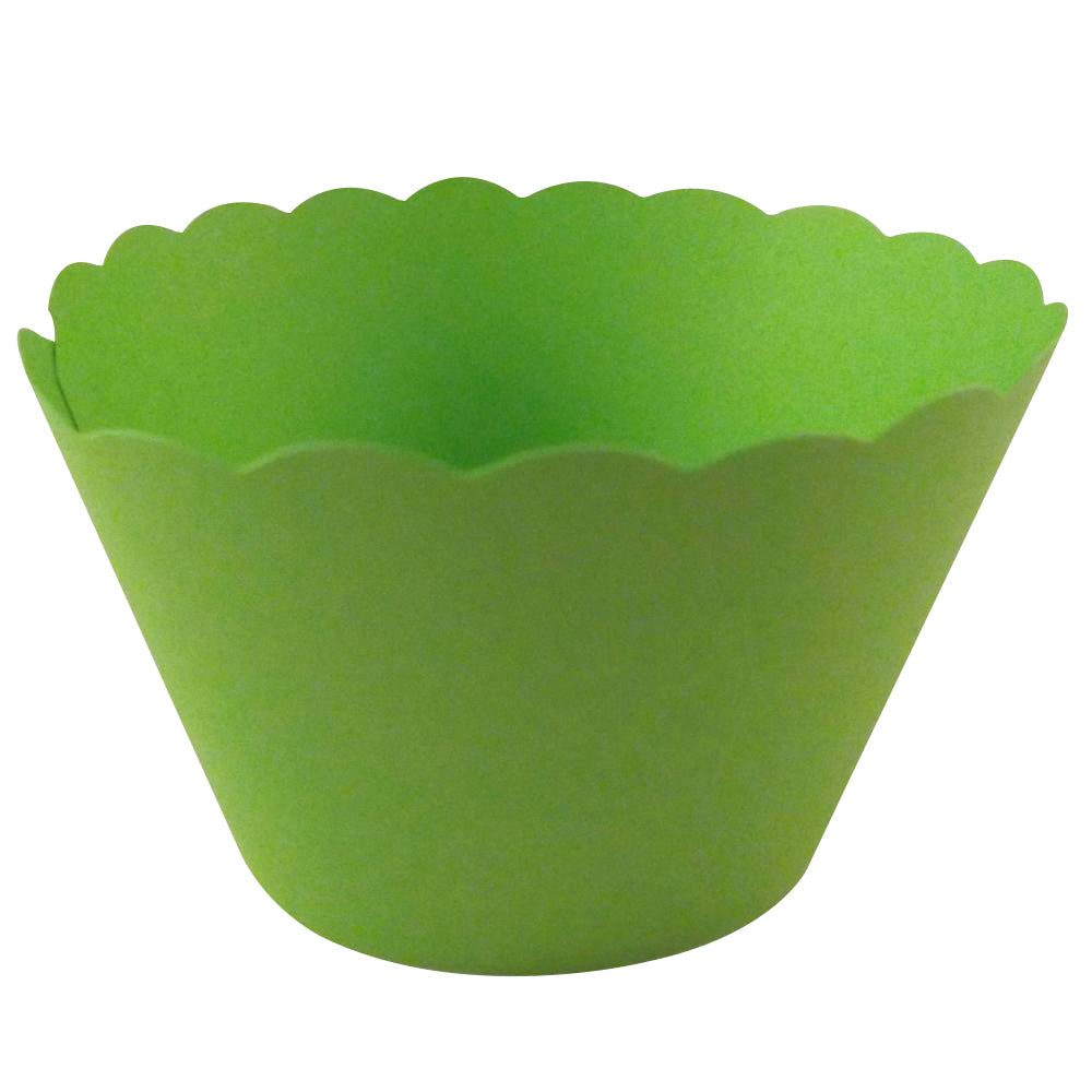 50 Bright Green Cupcake Wrappers – Vibrant Wraps for Parties & Spring Bakes