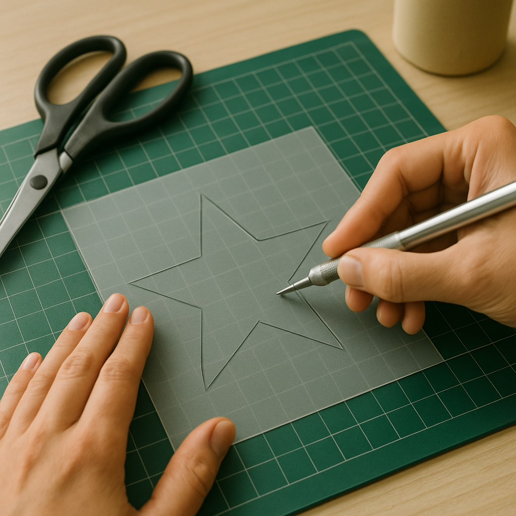 Cut Your Own Stencil – 2 x A4 Frosted Plastic Stencil Boards (0.5mm Thick)