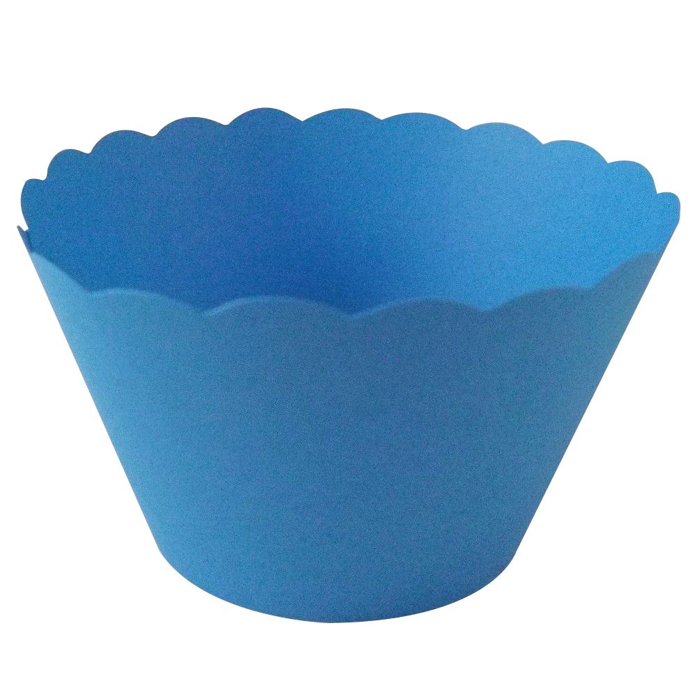 50 Ocean Blue Cupcake Wrappers – Nautical-Themed Wraps for Cupcake Displays
