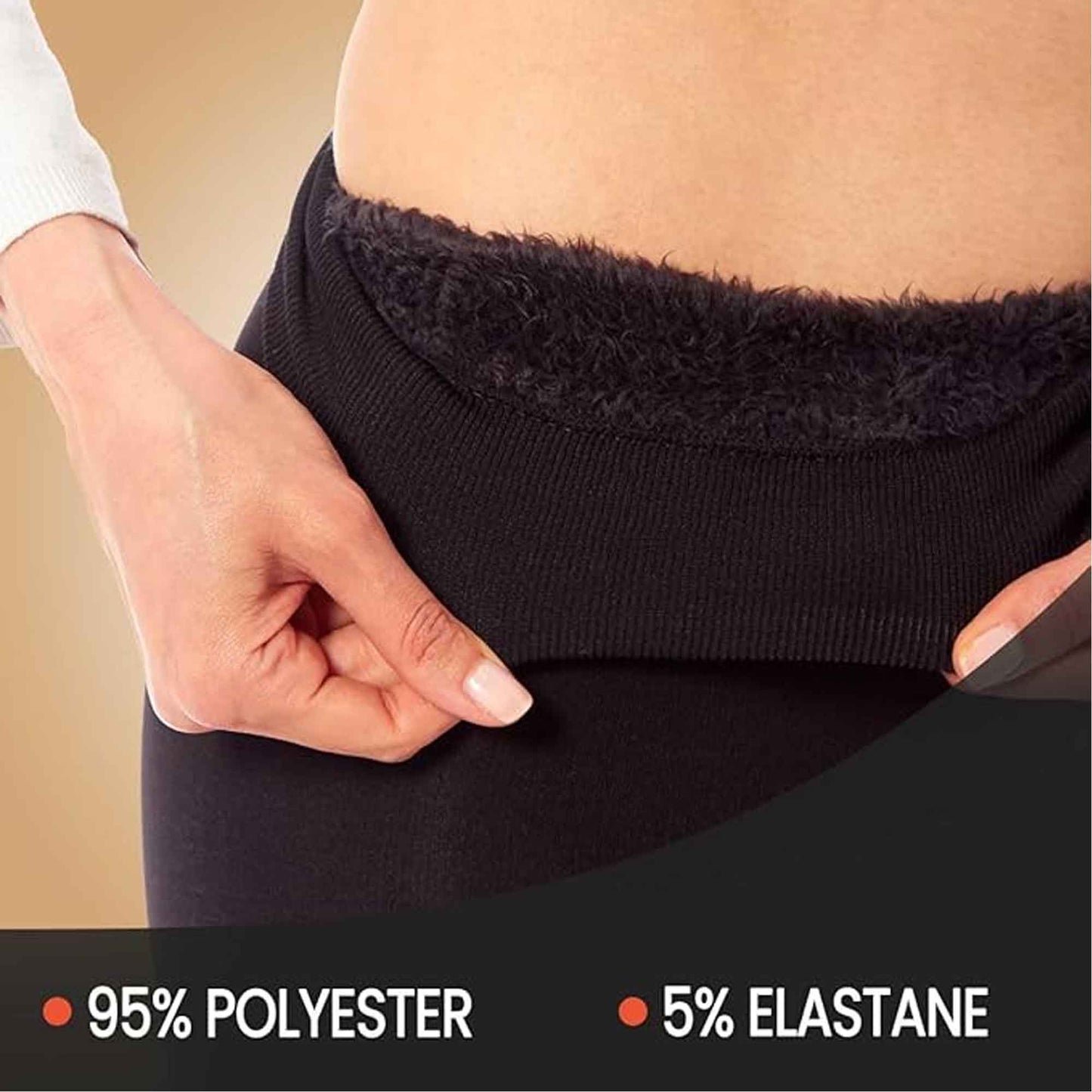 Pack of 2 Womens Ultra Thermal Brushed Black Leggings 140 Denier Warm Stretchy Comfortable Fit Stylish Winter Wear by Heatwave Thermalwear