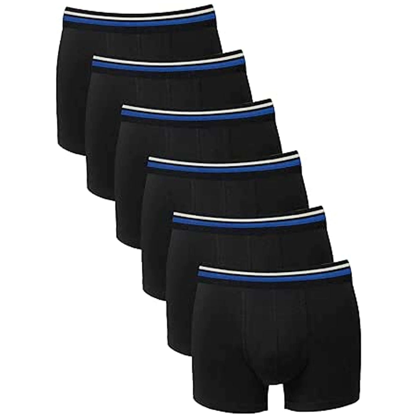 Pack of 6 Boys Comfort Fit Boxer Shorts Lycra Cotton Underwear for Kids 5-13 Durable Breathable with Secure Waistband Ideal for School Sports Everyday Sock Stack