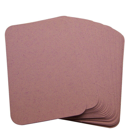 100 Lilac Rounded Blank Business Cards 250gsm, Stamp, Print, ATC. Matt Card