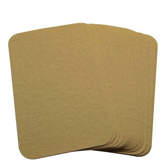 50 x Hammered Ivory Rounded Corner Blank Business Cards, 260gsm, Stamp, Write