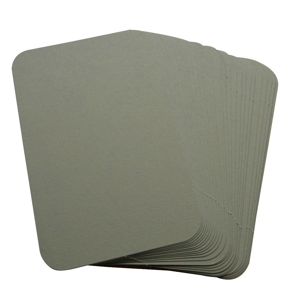 50 x Light Blue Rounded Corner Blank Business Cards – 240gsm – Stamp, Write