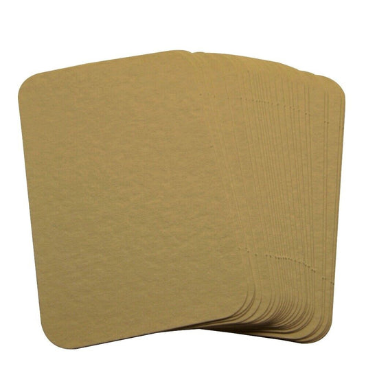 100 Hammered Ivory Rounded Blank Business Cards 250gsm, Stamp, Print, ATC. Matt