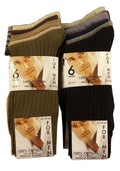 Sock Stack Men's 100% Cotton Moisture-Wicking Antibacterial Dress Work Socks 12 Pairs