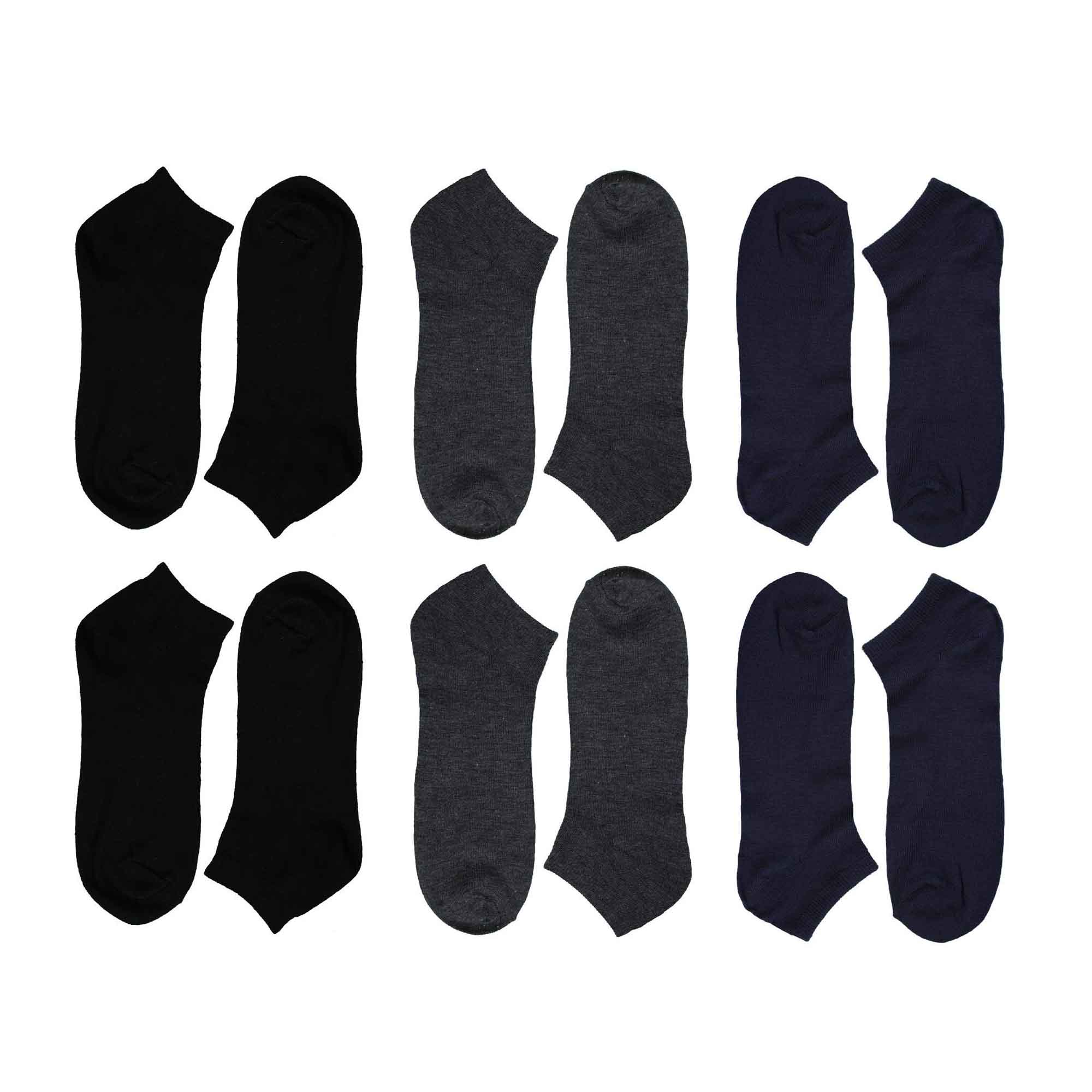 Sock Stack Mens Trainer Socks 12 Pairs Breathable Cotton Blend Arch Support Anti Crimping