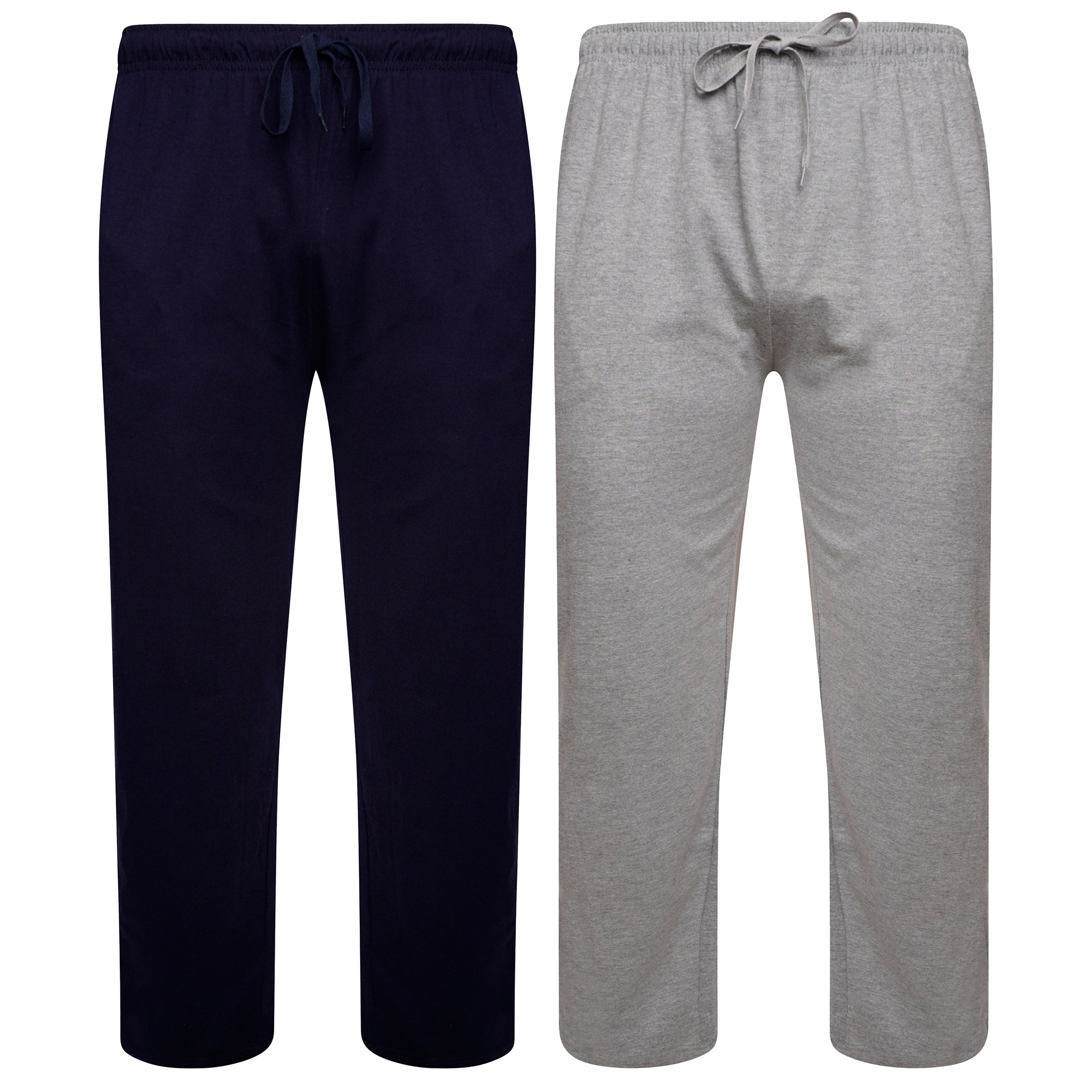 Sock Stack 2 Pack Mens Cotton Lounge Bottoms Stretchable PJ Pants Durable Cosy Cosy Super Soft Lounge Comfort