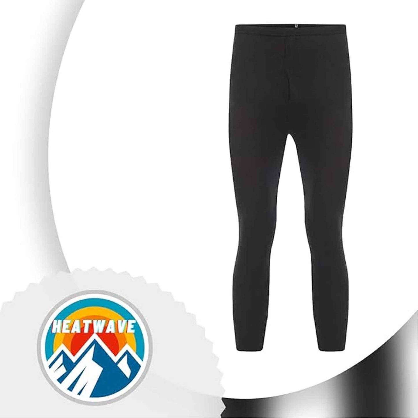 2 Pack Boys Thermal Trousers Long Johns Black Baselayer for Schoolwear Camping Skiing High-Quality Moisture-Wicking Comfortable Fit Elastic Waistband Durable Winter Wear Ages 3-15 by Heatwave Thermalwear