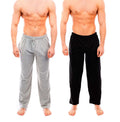 Sock Stack 2 Pack Mens Cotton Lounge Bottoms Stretchable PJ Pants Durable Cosy Cosy Super Soft Lounge Comfort