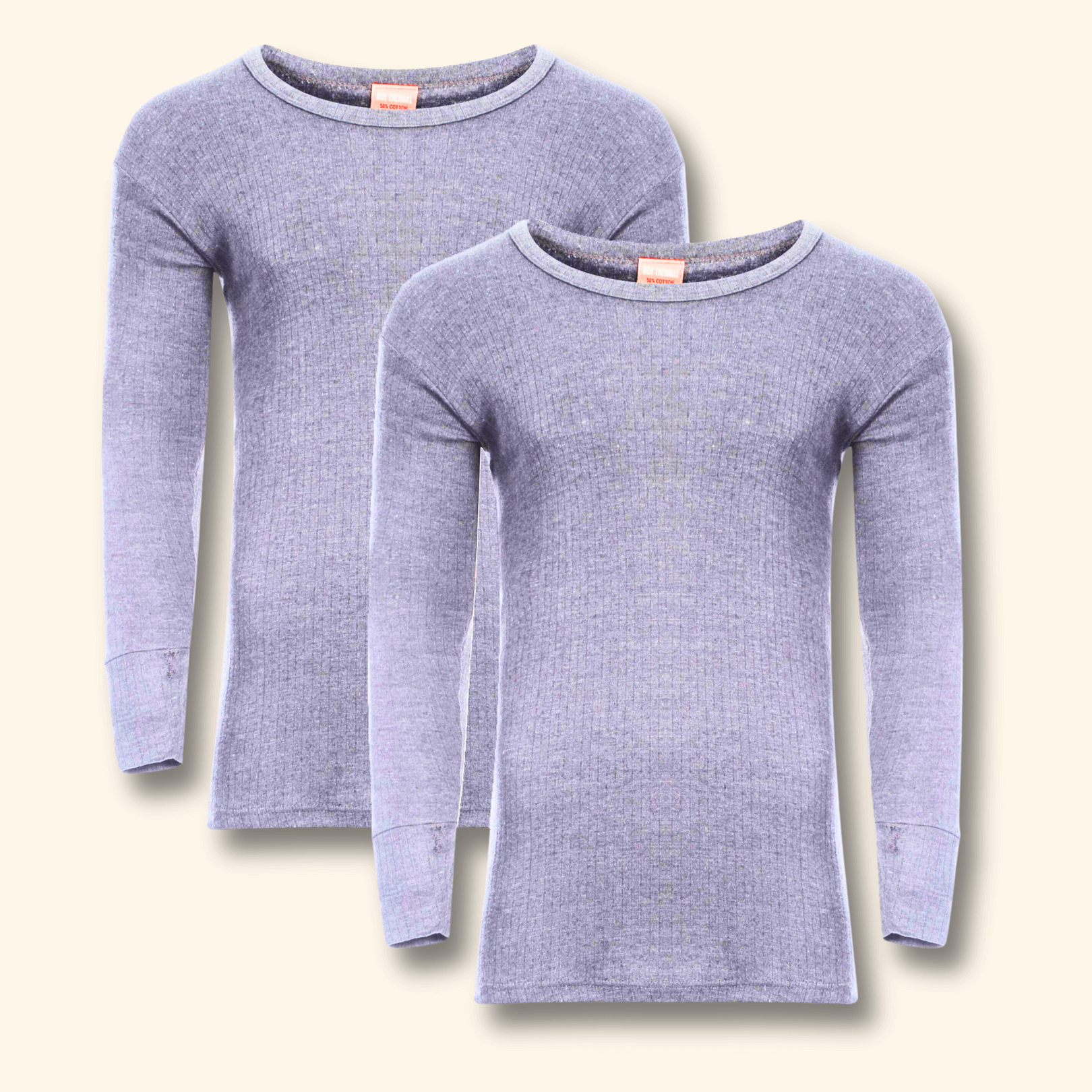 Heatwave Thermalwear Mens Thermal Long Sleeve Top Pack Of 2 Brushed Yarn Baselayer Sizes