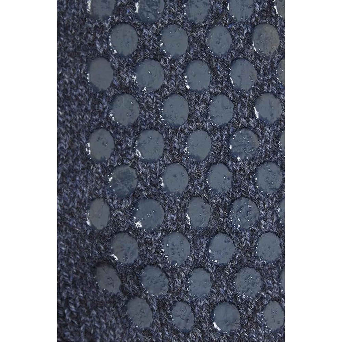 2 Pairs Men's Merino Wool Fleece Lined Slipper Socks Non-Slip Grips Cozy Winter Lounge Socks Tall Black Navy by Sock Stack