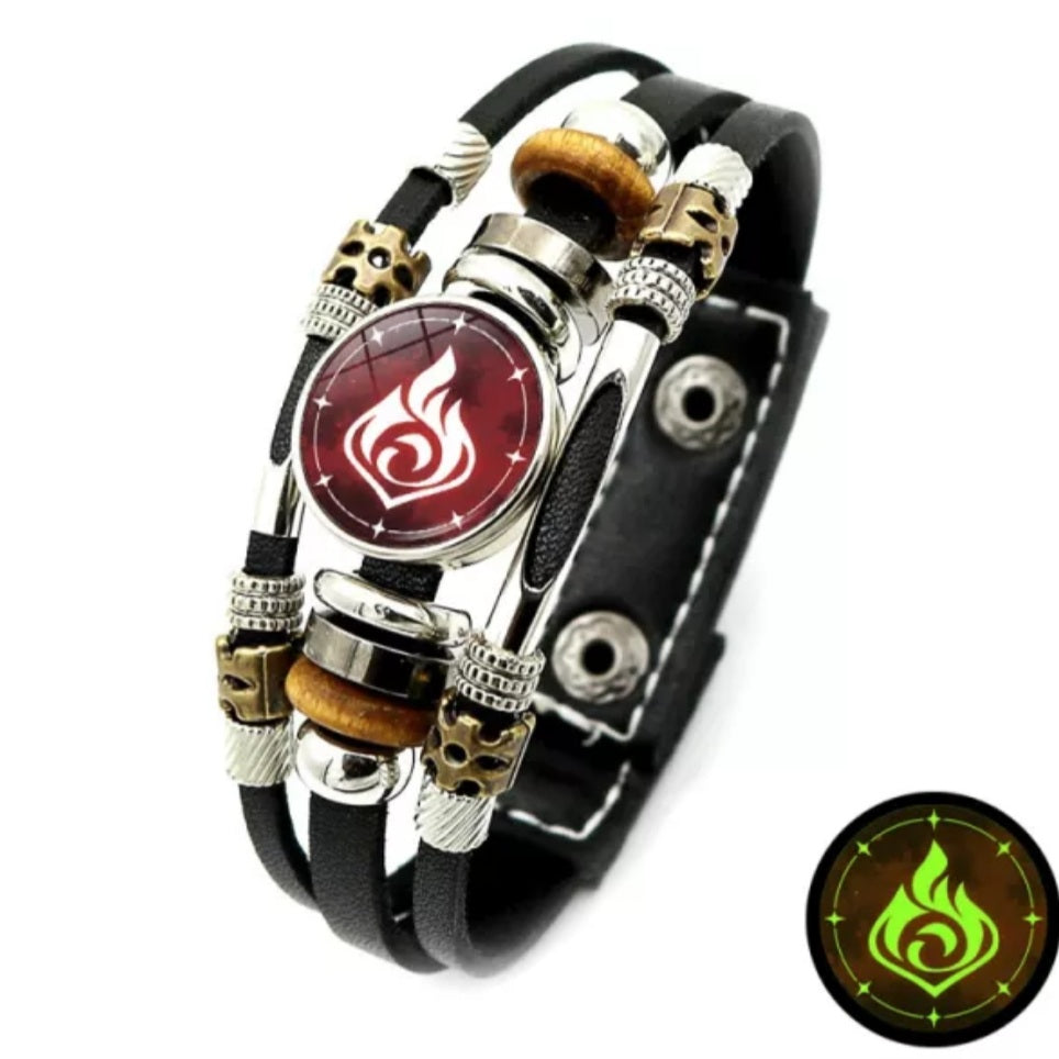 Men's Charm Leather Bracelet Impact Leather