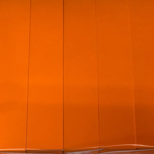 500 Bookmarks - Orange Card . 250gsm. 210mm x 44mm