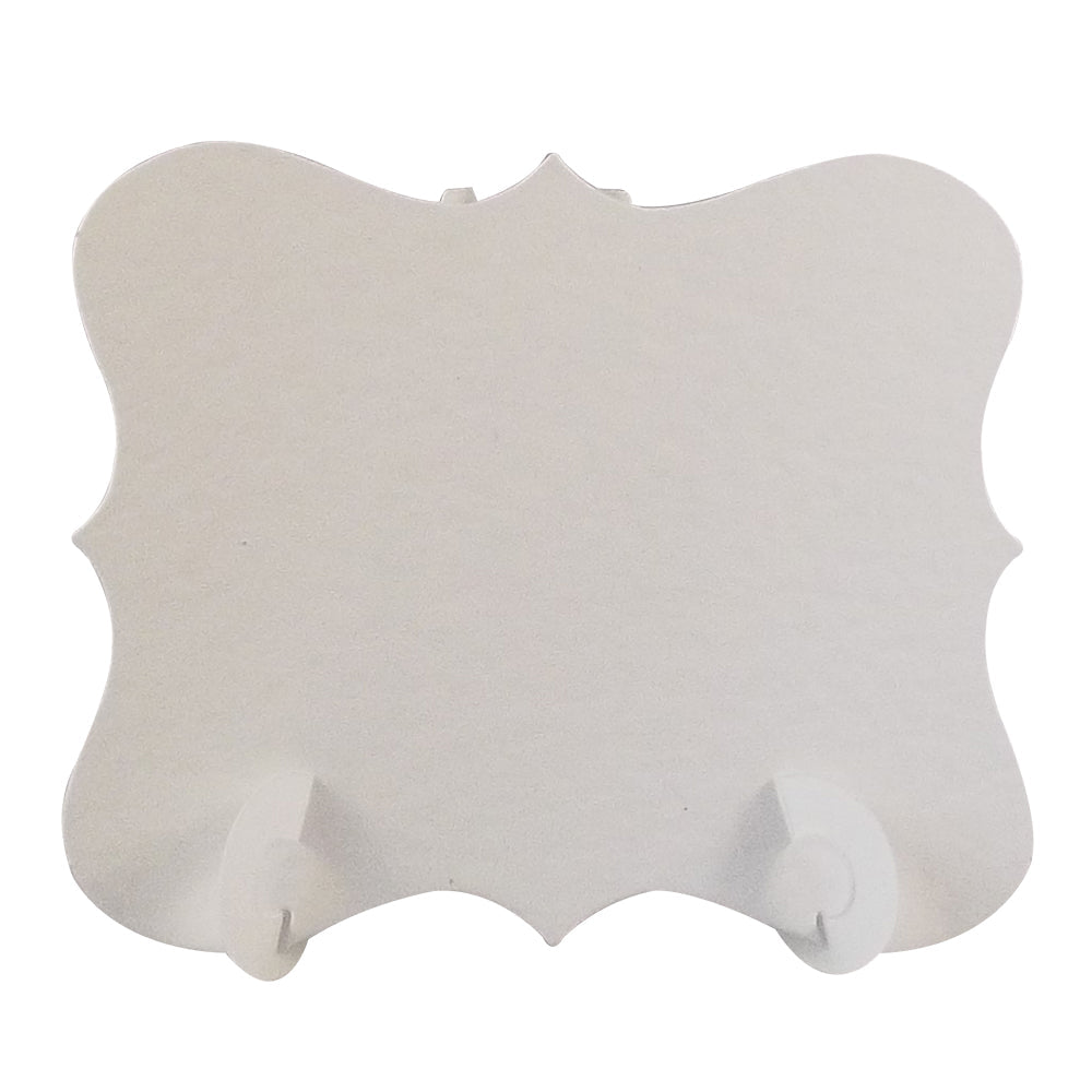 24 x Hammered White Elegant Place Cards, Perfect for Stylish Weddings & Parties. Tableware UK Card Crafts