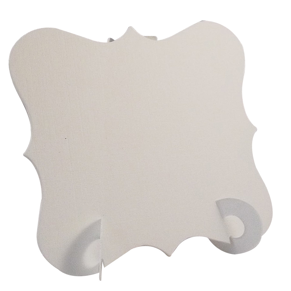 24 x Linen White Elegant Place Cards, Perfect for Stylish Weddings & Parties. Tableware UK Card Crafts