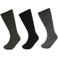 Sock Stack 3 Pack Mens Wellington Boot Socks Durable Cushioned Heel And Toe UK Size 6-11