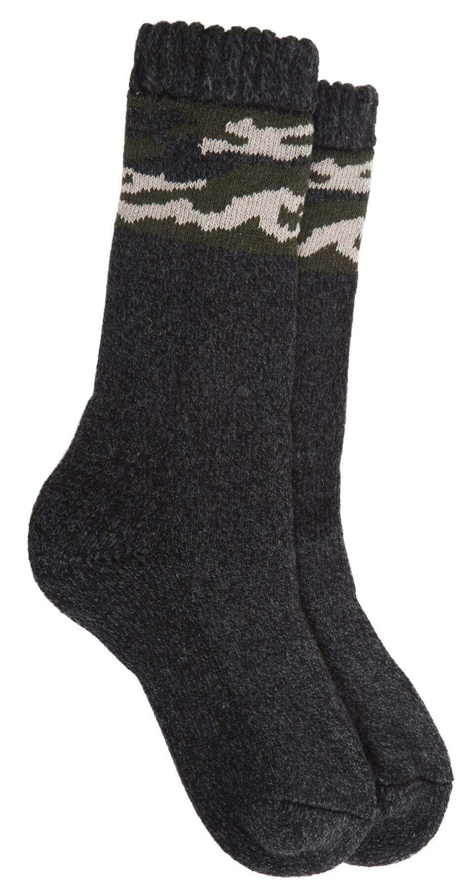 Sock Stack Men's Merino Wool Thermal Hiking Boot Socks, 3 Pairs, Reinforced Heel And Toe Cushioned For Outdoor Work And Running