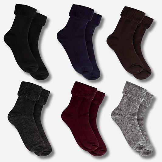 3 Pairs Mens Super Soft Fluffy Thermal Bed Socks Warm Cozy Stylish Designs UK Sizes 6-11 Perfect Gift by Sock Stack