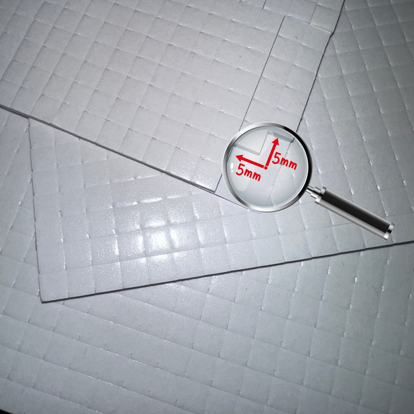 5mm x 5mm x 2mm Double-Sided Foam Pads – Sticky Adhesive Squares Stella Weds®