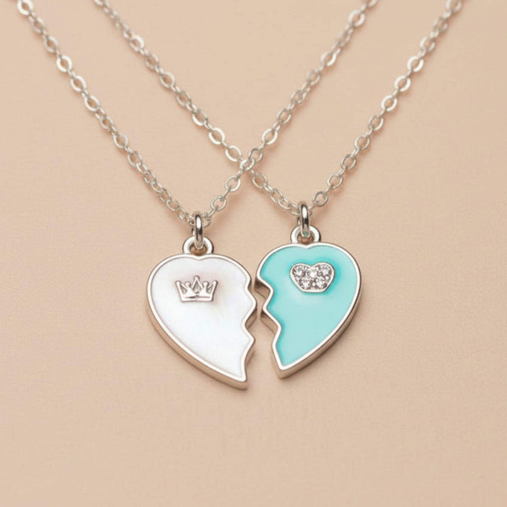 Honey Love Couple Pendant Necklace – Romantic Matching Jewelry Gift for Him & He