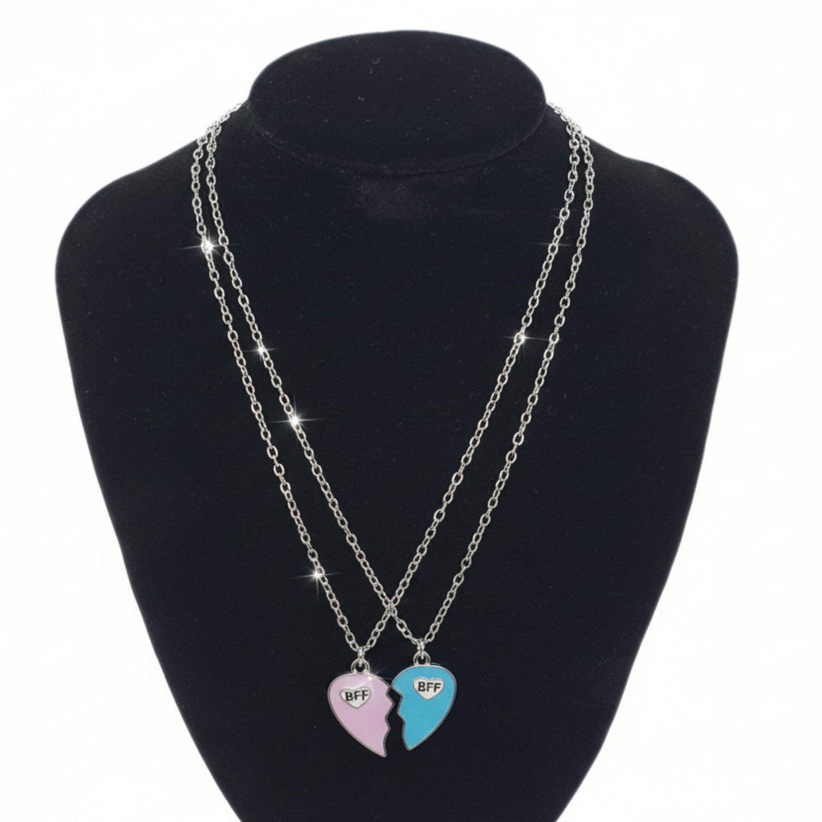 Honey Love Couple Pendant Necklace – Romantic Matching Jewelry Gift for Him & He