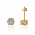 Round Diamond Stud Earrings