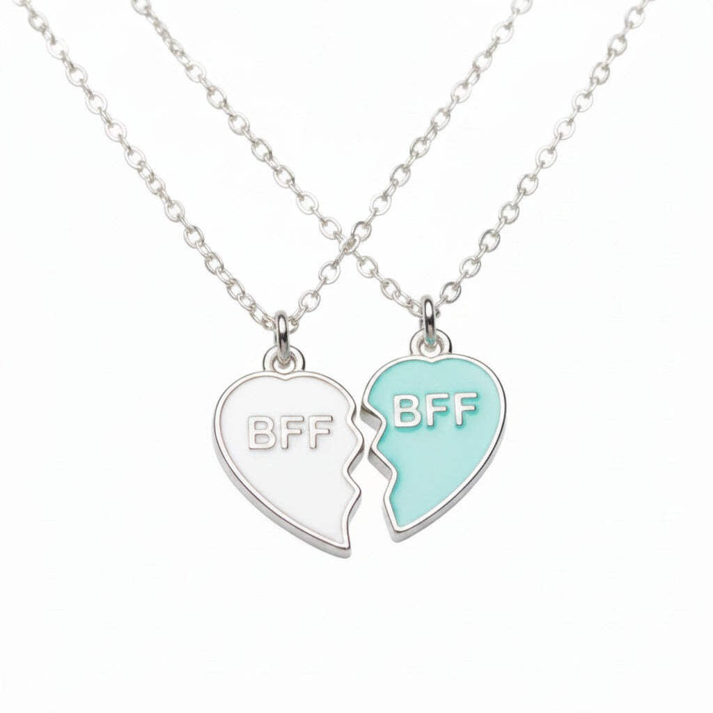 Honey Love Couple Pendant Necklace – Romantic Matching Jewelry Gift for Him & He