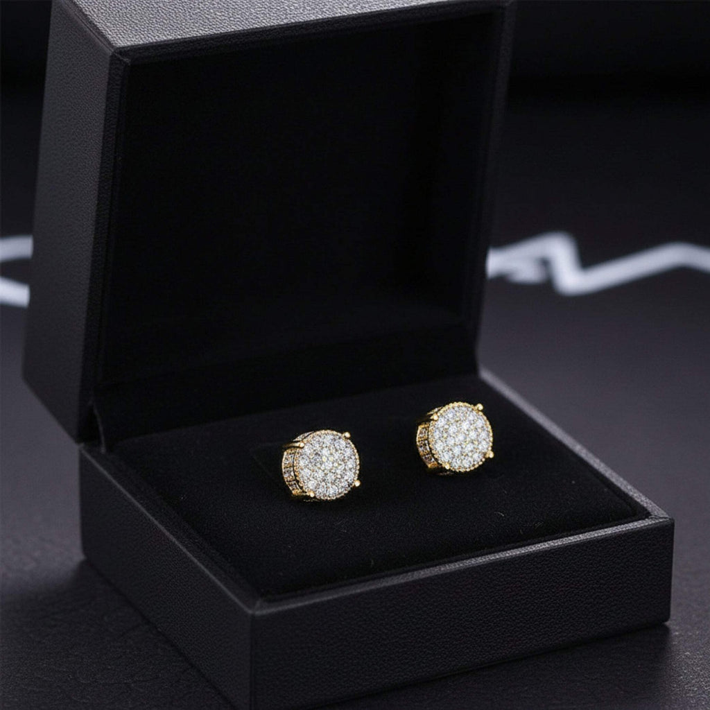 Round Diamond Stud Earrings