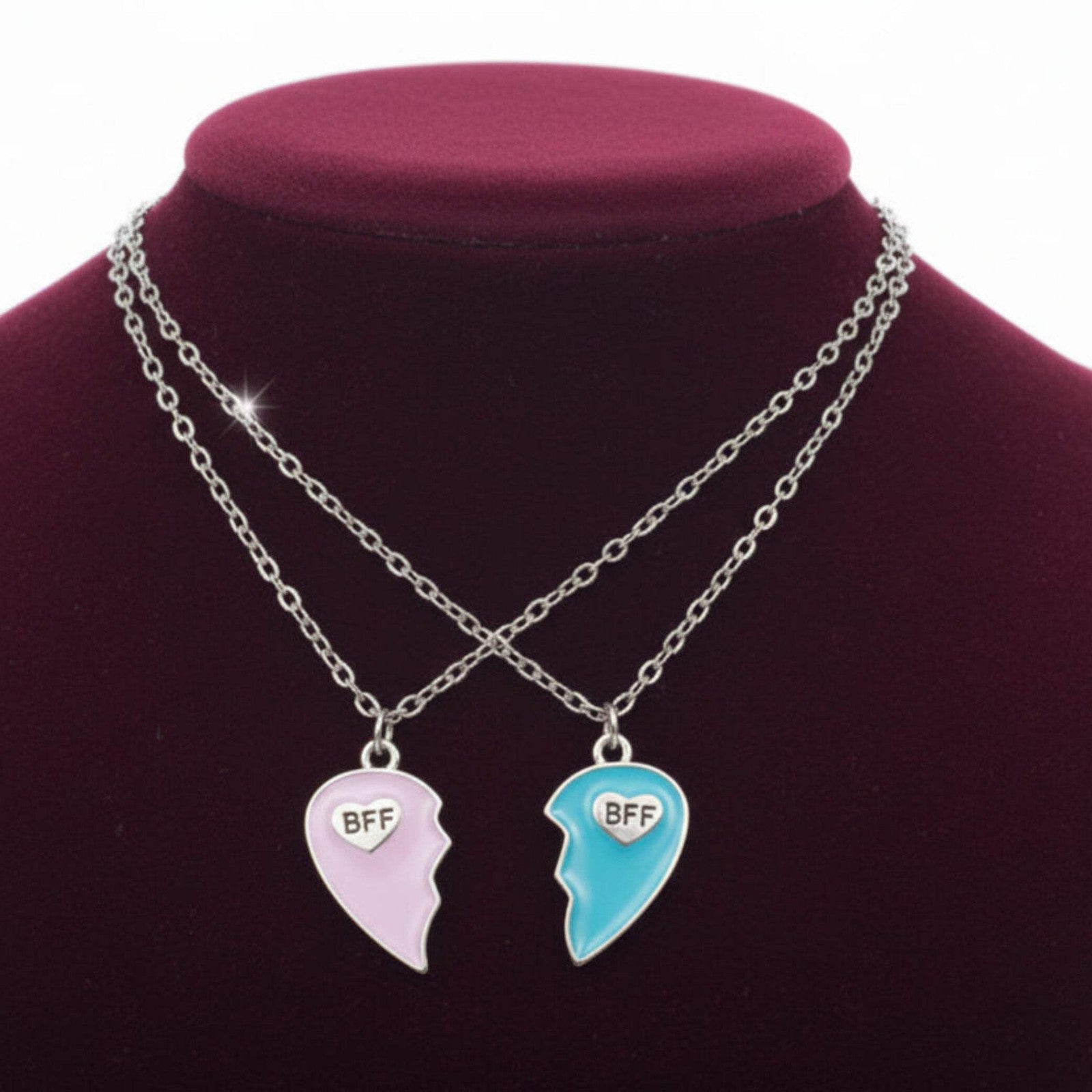 Honey Love Couple Pendant Necklace – Romantic Matching Jewelry Gift for Him & He