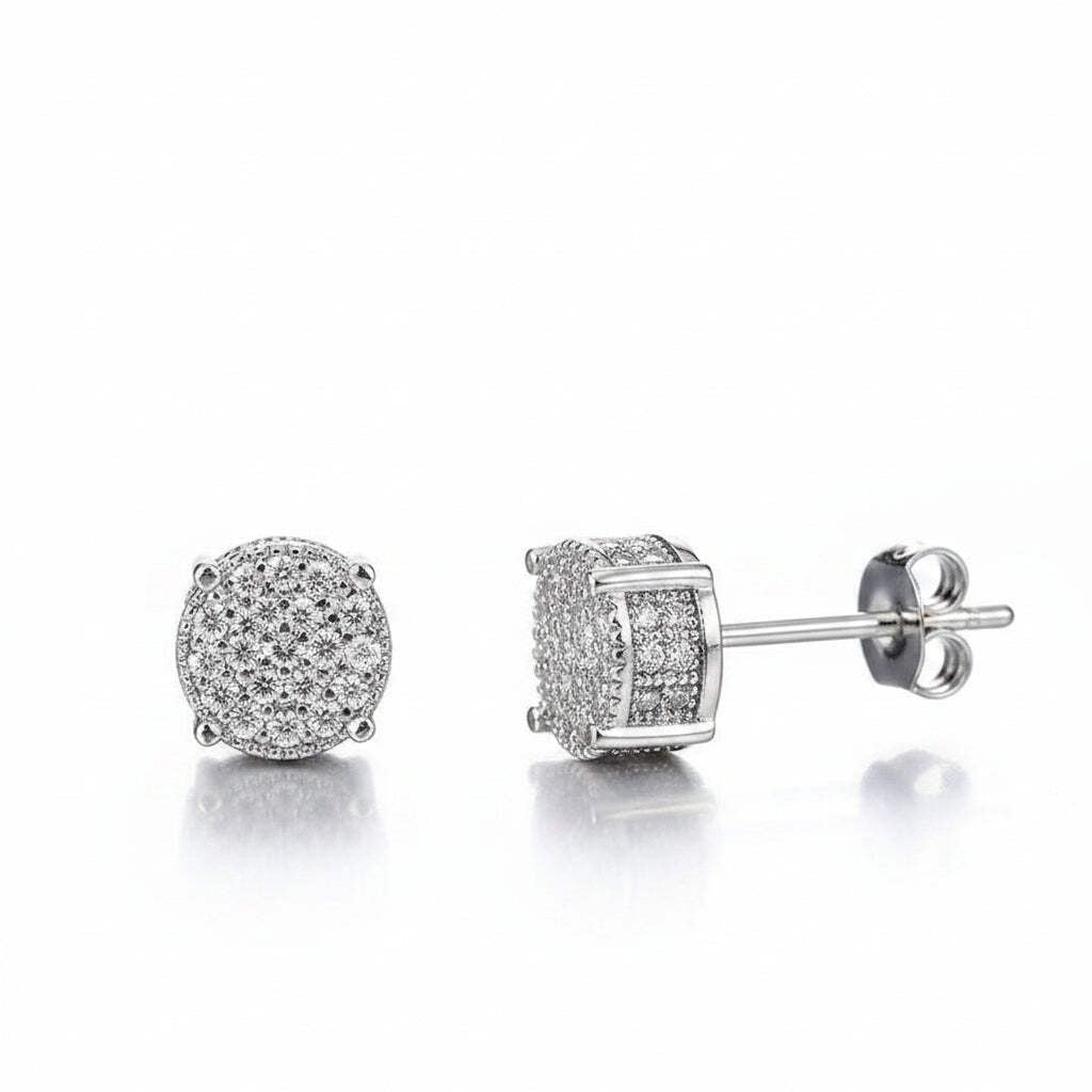 Round Diamond Stud Earrings