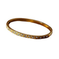 Rose Gold/Silver Butterfly Jade Bangle in Stainless Steel