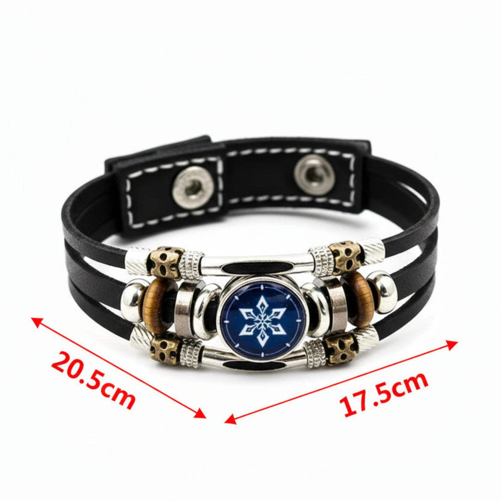 Men's Charm Leather Bracelet Impact Leather