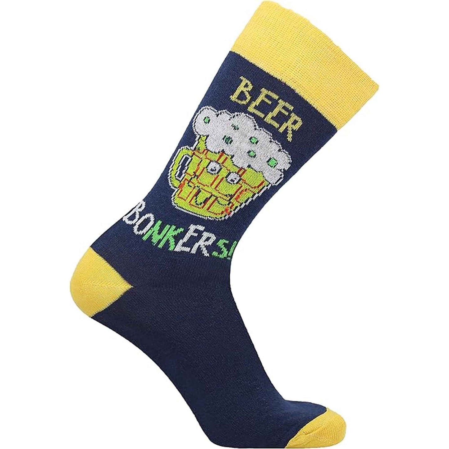 6 Pack Men's Christmas Socks Cotton Rich Holiday Designs Festive Santa Snowman Holly Turkey Comfortable Warm Gift UK 6-11 EUR 39-45 by Sock Stack