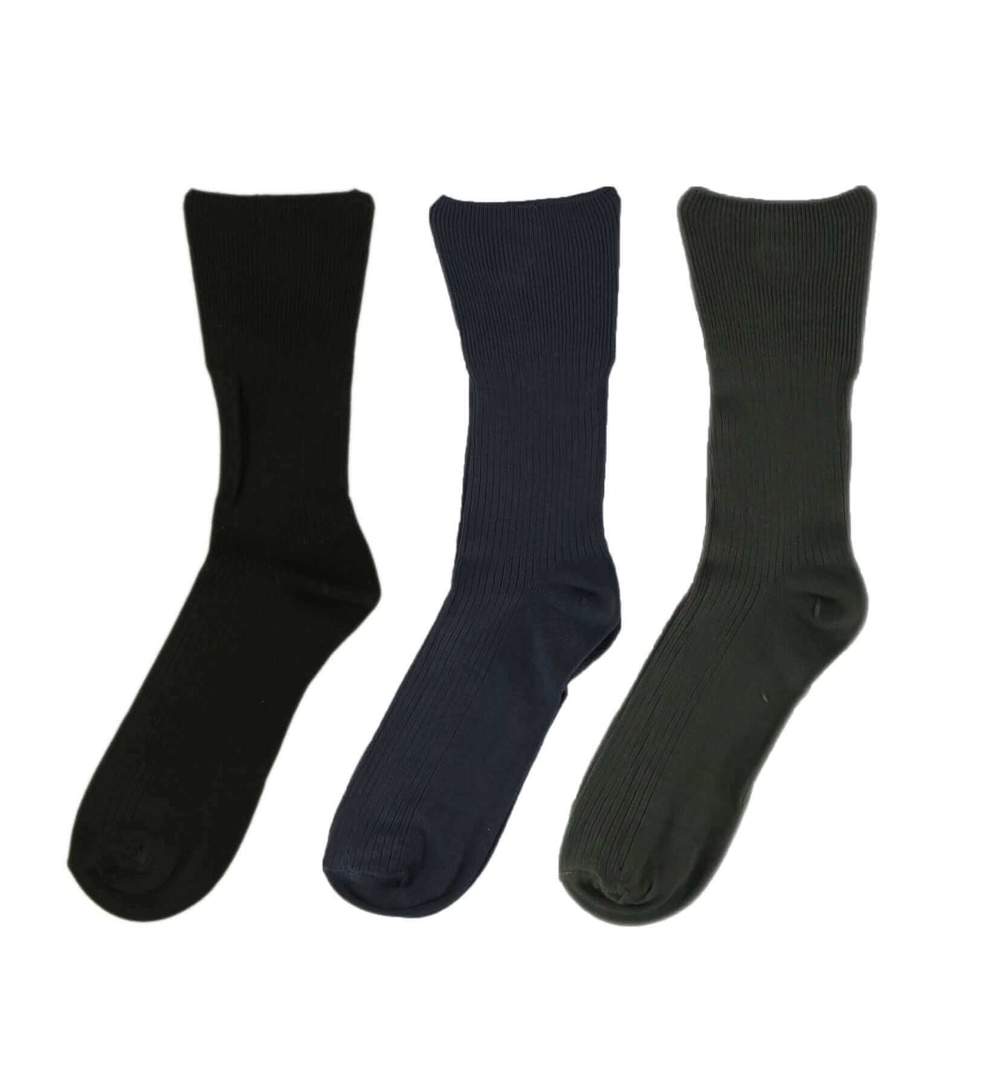 6 Pairs Men's Bamboo Diabetic Comfort Socks Moisture-Wicking Antibacterial Hypoallergenic Extra Wide Sustainable by Sock Stack