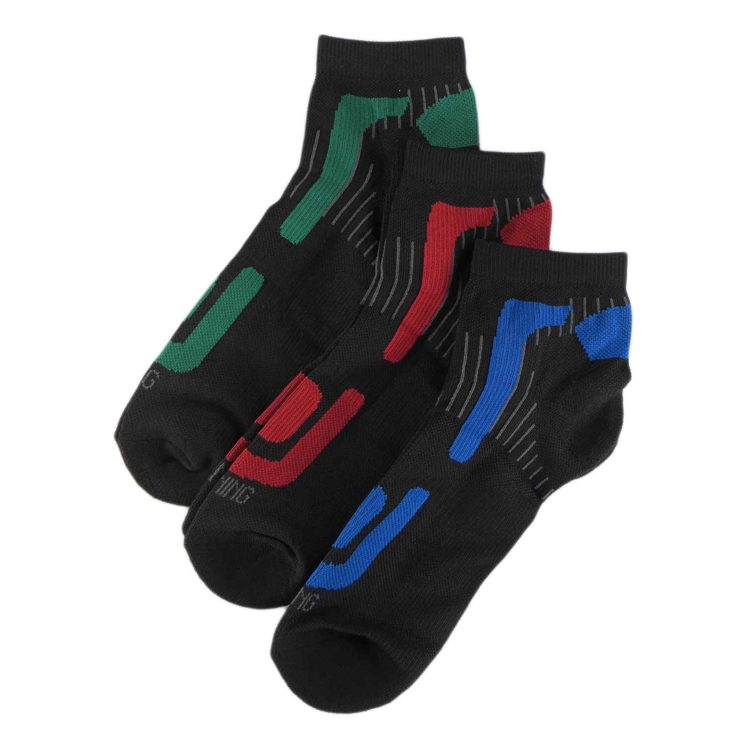6 Pairs Mens Athletic Low-Cut Trainer Sport Socks for Running Cycling Gym Compression Moisture-Wicking with Arch Support by Sock Stack