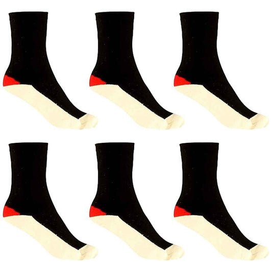 6 Pairs Mens Lambs Wool Sole Work Boot Socks Reinforced Heel Toe Durable Warm Construction Hiking Outdoor Sizes 6-11 UK by Sock Stack