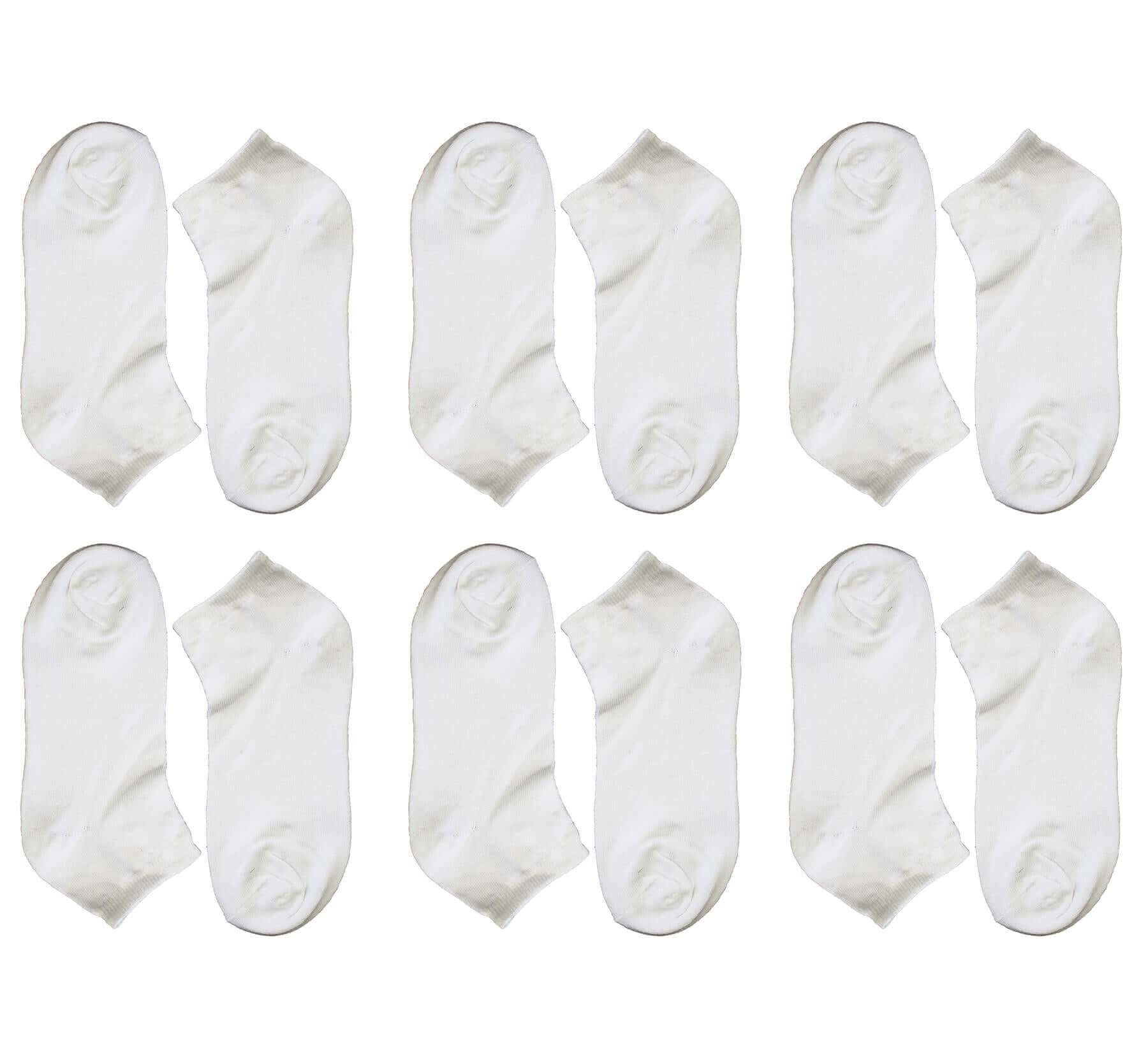 Sock Stack Men's Trainer Socks 6 Pairs Lightweight Cotton Blend Ankle With Arch Support